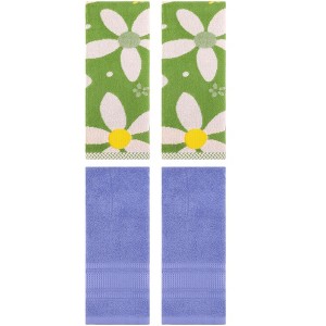 REGALWOVEN 4 Pcs Bathroom Pure Cotton Soft Absorbent Hand Towels 13 x 29 Inch - 1 of 4