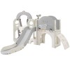7-in-1 Kids Slide and Swing Set, Toddler Freestanding Slide Playset With Basketball Hoop, Climbing Frame for Playground Birthday Gifts - 3 of 4