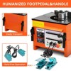 Rebar Bender, Electric Rebar Bender - 1600W Machine Up to 1 Inch, 0-180° Angles, Foot Pedal Switch, for Construction Steel Bar/Rod - 3 of 4