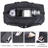 MaseiKar 100L Travel Duffle Bag, 32'' Large Duffle Bag for Traveling with Shoe Compartment, Foldable Travel Duffel Bag Water & Tear Resistant (Black) - 3 of 4