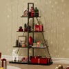 Bookcase, 4-Tier Ladder Bookshelf, A-Shaped Ladder Shelf Display, Ladder Shelf Storage Organizer for Living Room, Home Office - 3 of 4