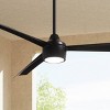 56" Minka Aire Modern 3 Blade Outdoor Ceiling Fan with LED Light Remote Control Coal Wet Rated for Patio Exterior Porch Gazebo - 2 of 4