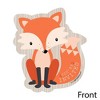 Big Dot of Happiness Fox - Shaped Fill-In Invitations - Baby Shower or Birthday Party Invitation Cards with Envelopes - Set of 12 - 2 of 4