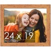 PosterPalooza | Shabby Chic Orange Picture Frame - UV Acrylic, Backing Board, Hanging Hardware Included - 2 of 4