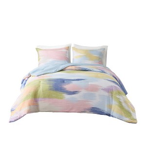Gracie Mills Eira Abstract Brushstroke Modern Comforter Set - 1 of 4