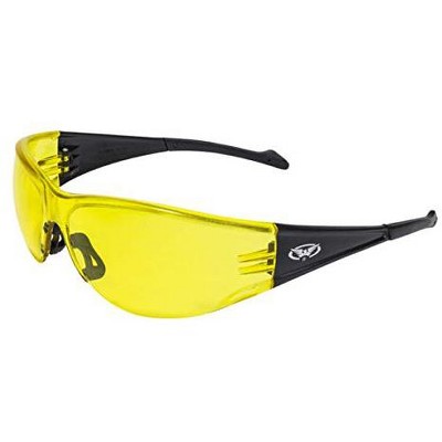 Global Vision Eyewear Full Throttle Safety Motorcycle Glasses with Yellow Lenses