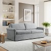 Serta Mansion Convertible Sofa Woven Light Gray - 2 of 4