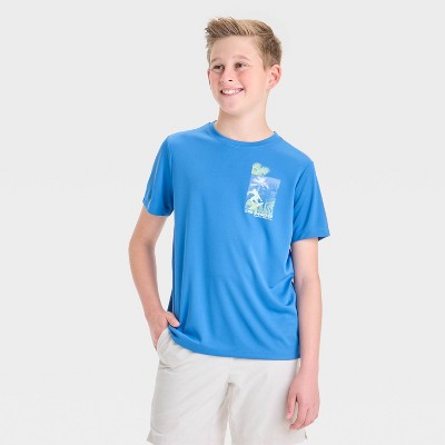 Boys' Short Sleeve 'Coastal Surf Club' Graphic Active T-Shirt - All In Motion™