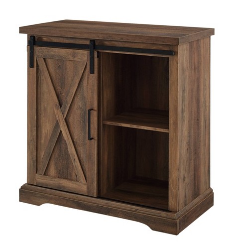 Accent cabinet deals with barn doors