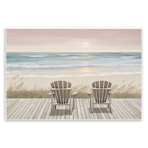 Stupell Industries Watching The Pastel Sunset Wall Plaque Art - 1 of 4