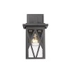 Chloe Lighting Anthony Transitional 1 Light Textured Black Outdoor Wall Sconce 12" Tall - 3 of 4