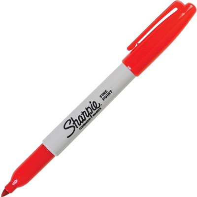 Sharpie Permanent Marker Fine Point Red 30052