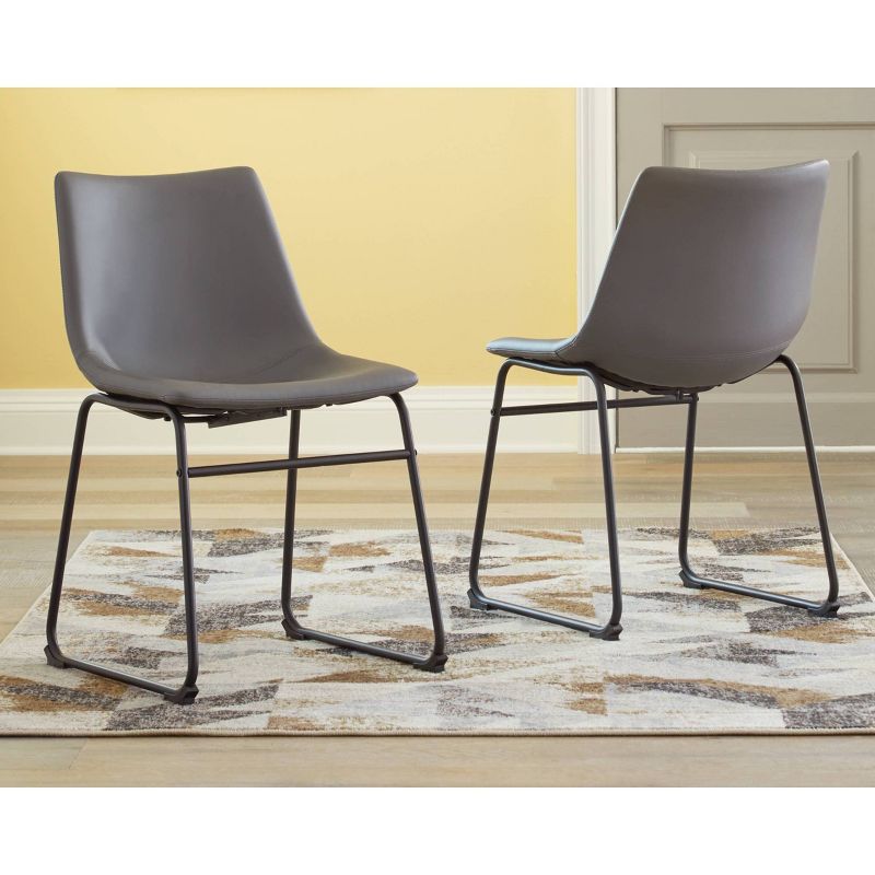 Set of 2 Centiar Dining Upholstered Side Chairs Gray - Signature Design by Ashley, 3 of 6