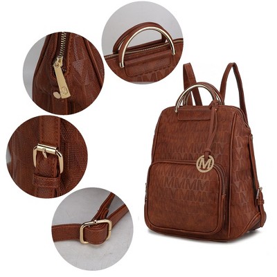 MKF Collection Torra Milan “M” Signature Trendy Spacious Backpack by Mia K - Black — фото 4
