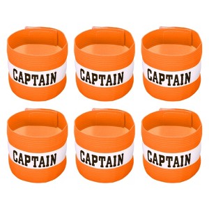 Unique Bargains Adjustable Elastic Soccer Team Training Elastic Arm Band 6 Pcs - 1 of 4