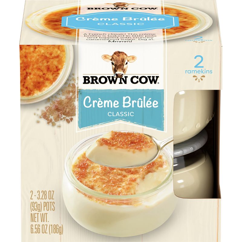 Brown Cow Single Serve Cr&#232;me Br&#251;l&#233;e Dessert - 6.56oz/2ct, 1 of 11