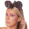 Disney Womens Minnie Mouse Sterling Silver Rainbow Crystal Stud Earrings - Officially Licensed - 3 of 4