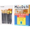 MEEDEN Acrylic Paint Brushes -10 Pcs Paint Brushes for Acrylic Painting - Watercolor Brushes with Soft Nylon Hair - Artist Paint Brushes - 2 of 4