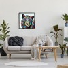 Stupell Industries Modern Kaleidoscopic Bear Portrait Black Framed Giclee Art - 2 of 4