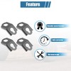 Unique Bargains Tie Down Brackets Hooks Accessories for Can Am Maverick Max X3 Maverick X3 2017-2022 Tie Down Bracket Hook 4 Pcs - 4 of 4