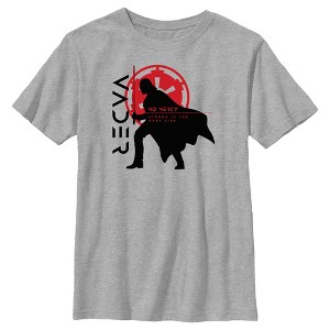 Boy's Star Wars: Obi-Wan Kenobi Darth Vader No Mercy Silhouette T-Shirt - 1 of 4