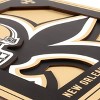 NFL New Orleans Saints 3D Logo Series Wall Art - 12"x12" - 4 of 4