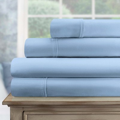 Luxury Sustainable Cotton 700 Thread Count Solid Sheet Set by Blue Nile Mills