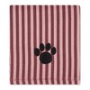 Bone Dry Embroidered Paw Pet Towel - Cranberry Stripe - 3 of 4