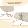 EAGLE PEAK Tufted Outdoor/Indoor Seat/Back Chair Cushions, Set of 2, 42'' x 21'' - 4 of 4