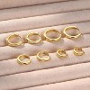 3Pairs 925 Sterling Silver, 14K Gold Plated Small Huggie Hoop Earrings Sets for Multiple Piercing CZ Cartilage Earrings Stacks - 4 of 4