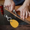 Unique Bargains Home Car Leather Metal Portable Exquisite Design Keychain 2 Pcs - 4 of 4