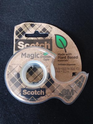  Scotch Magic Invisible Tape A Greener Choice, 19mm x 33m, 9  Rolls - Plant-Based Solvent Free Adhesive, 100% Recycled Cardboard  Packaging & Plastic Core : Office Products