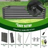 Cesicia 6x3x1.5 ft Quartz Gray Rectangular Galvanized Raised Garden Beds for Vegetables and Flowers Herb - 4 of 4