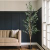 Forever Leaf 72" Artifical Olive Tree in Black Pot, Indoor Artificial Plant for Home Decor - 2 of 4