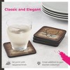 Pimpernel Lodge Coasters - Set of 6 Cork Backed Square Drink Coasters with Rustic Cabin-Inspired Artwork - Heat & Stain Resistant - 3 of 4