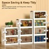 16.14x9.45x9.84in 3Pcs Foldable Storage Bins with Lid Front Magnetic Door Collapsible Stackable Closet Organizer Containers with Wheels - 4 of 4