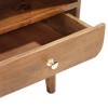 vidaXL TV Cabinet 35.4 inches x13.8 inches x18.5 inches  Solid Mango Wood - 4 of 4