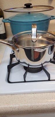 1.5qt Stainless Steel Sauce Pan With Straining Lid Silver - Figmint ...