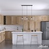 Hunter Fans 31.5" Saddle Creek Ceiling Light Noble Bronze Finish - 3 Bulb Dimmable Linear Cluster for Indoor Spaces - 2 of 4