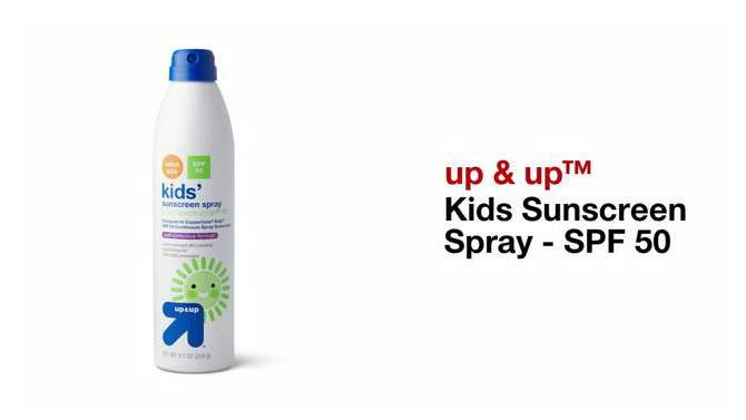 Kids' Sunscreen Spray - SPF 50 - up & up™, 2 of 5, play video