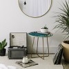Emanuela Carratoni Palms Side Table with Gold Aston Legs - Deny Designs: Baltic Birch Top, Artist-Designed - 2 of 4