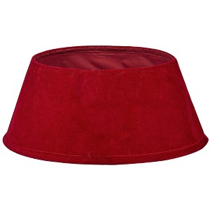 Northlight 22" Red Velvet Christmas Tree Collar - 1 of 4
