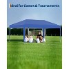 10'x10' Pop Up Canopy Tent, Waterproof Outdoor Canopy, Roller Bag, 4 x Sandbags, 4 x Stakes - 4 of 4