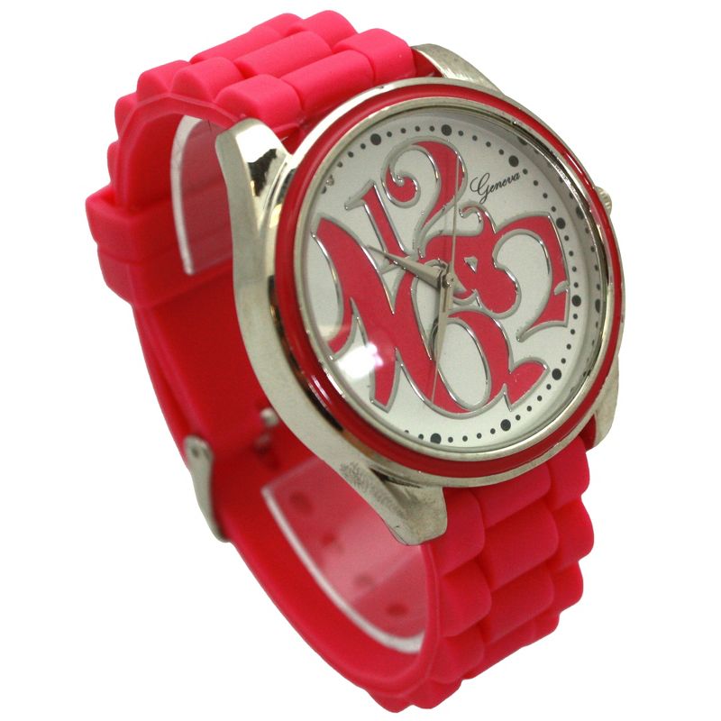 Olivia Pratt Round Big Face with Colorful Numbers Women Watch, 4 of 6