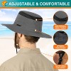 SUN Cube Sun Hat For Men, Women Wide Brim Safari Hat, Hiking Hat UV Sun Protection, Bucket Boonie Hat - 4 of 4