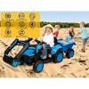 12V 3 in 1 Kids Ride On Excavator & Tractor with Detachable Trailer, Kids Electric Vehicles with Remote Control, LED Lights Music for Kids - 4 of 4