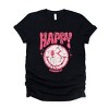Simply Sage Market S.W.Smiley Pink Smiley Distressed Short Sleeve Tee - 2 of 4