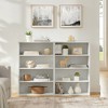 Okak Rotating Bookshelf, Storage Shelves with 5 Tiers, Tall Bookcase for Books and CDs, Storage Organizer for Living Room, Bedroom, Office, Walnut - 4 of 4