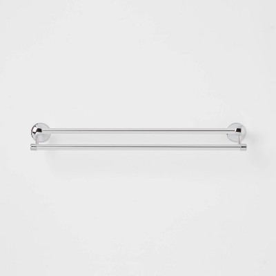 Casual Double Towel Bar Chrome - Threshold™