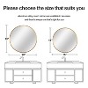 Dovelina Round Aluminum Framed Bathroom Vanity Mirror Hanging Mirror（Set of 2) - image 3 of 4